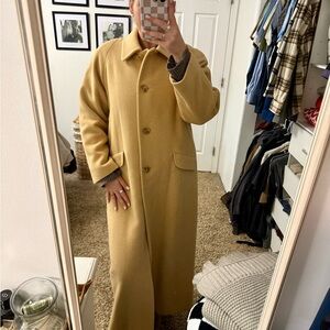 Talbots 100% camel camel hair trench